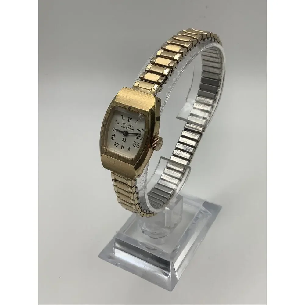 Vintage 1975 Bulova Accutron 218 Men's Gold Tone Watch